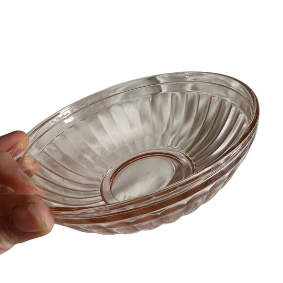 Hazel Atlas PINK Glass Mixing Bowl‎ Vintage - Picture 1 of 6